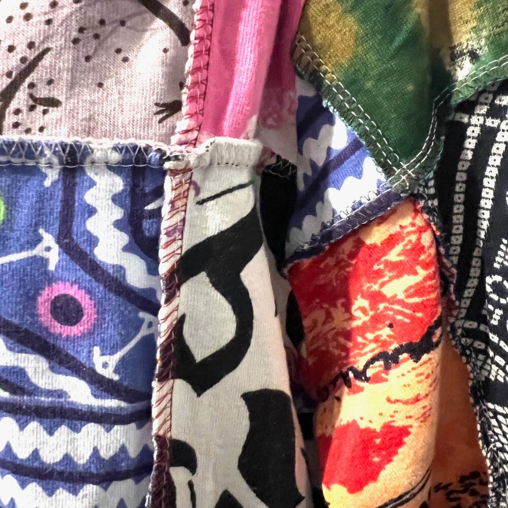 Jackpot Women's Multicolor Patchwork Hooded Zip U… - image 13